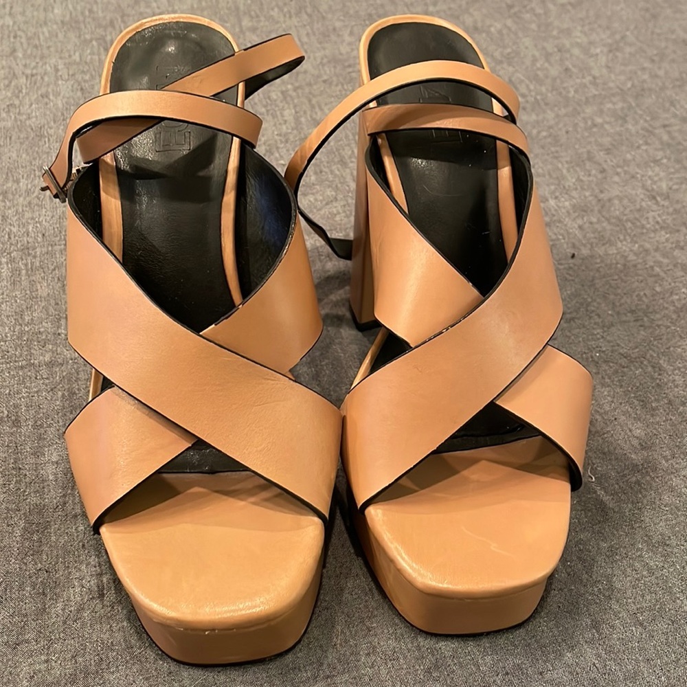 M4DE retro platform sandals with adjustable ankle strap
